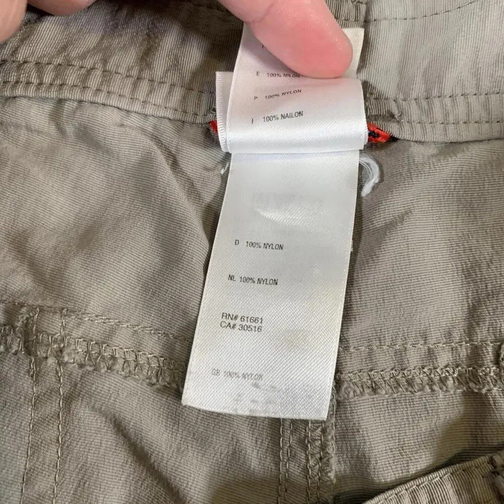 The North Face Men’s Nylon Hiking Pants Size 32‎ Beige Utility Outdoor Trail